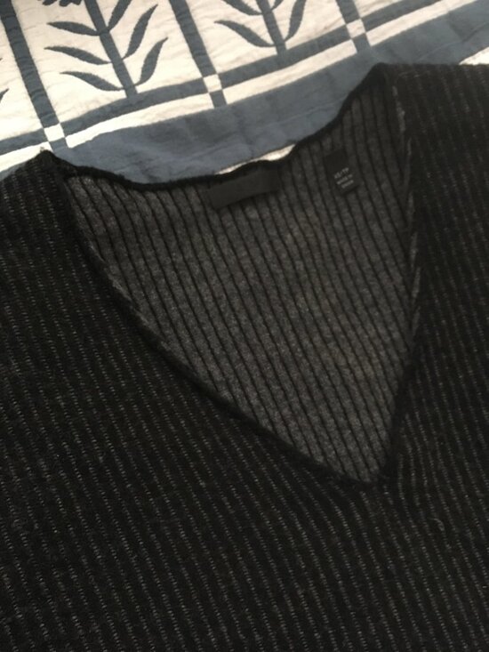 ATM wool and cashmere sweater (gray stripe, size XS) - Picture 7 of 12